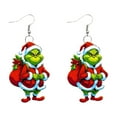 Grinch Accessories Grinch Jewelry for Women Earrings Studs Winter