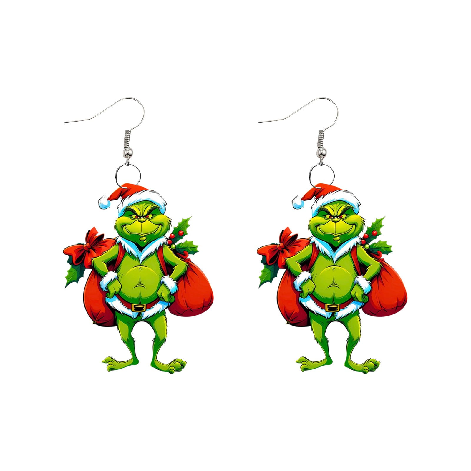 Grinch Accessories Grinch Jewelry for Women Earrings Studs Winter