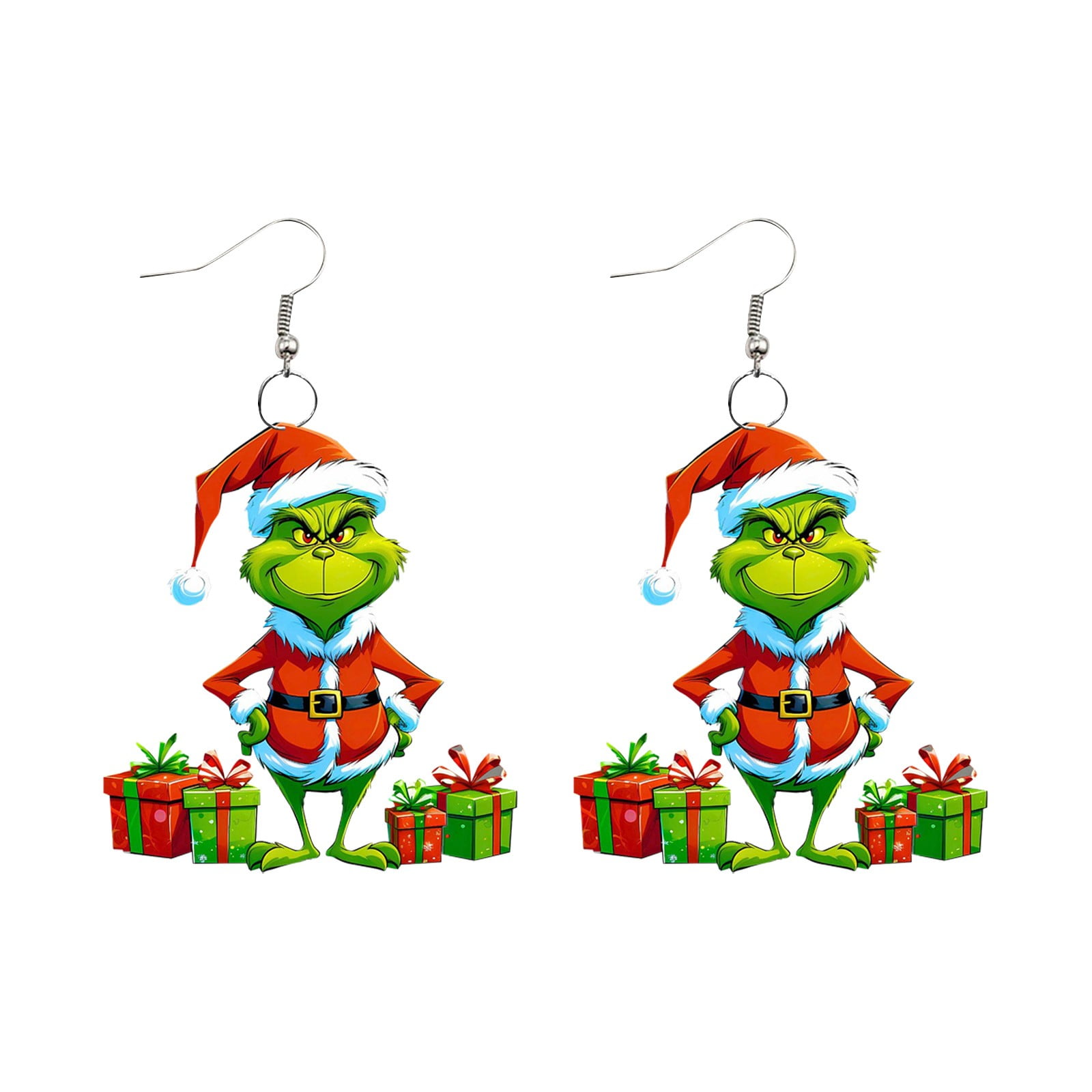 Grinch Accessories Grinch Jewelry for Women Earrings Studs Winter