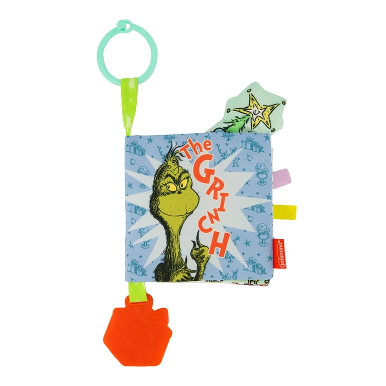 Infantino Lil' Explorer Soft Book, The Grinch Holiday Sensory Toy