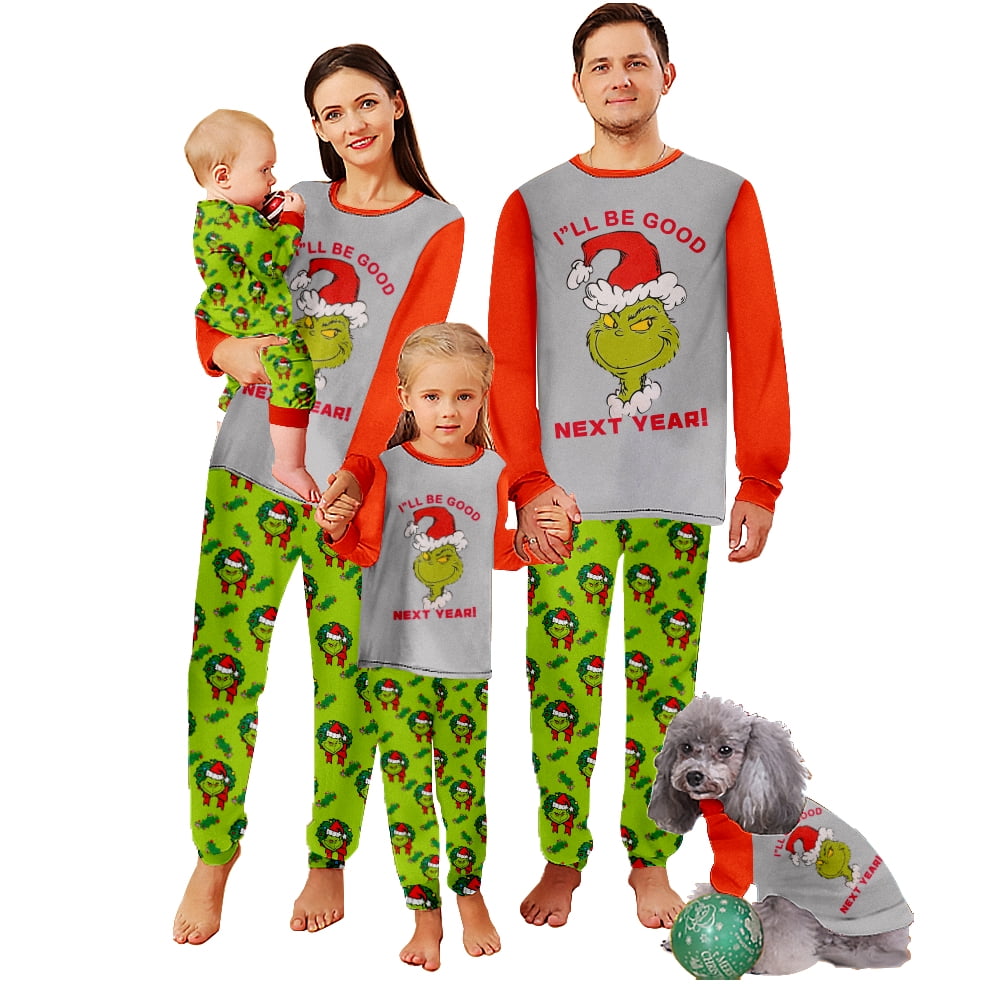 Grinch Adult Mens, Grinch Pajamas Sleepwear Sets