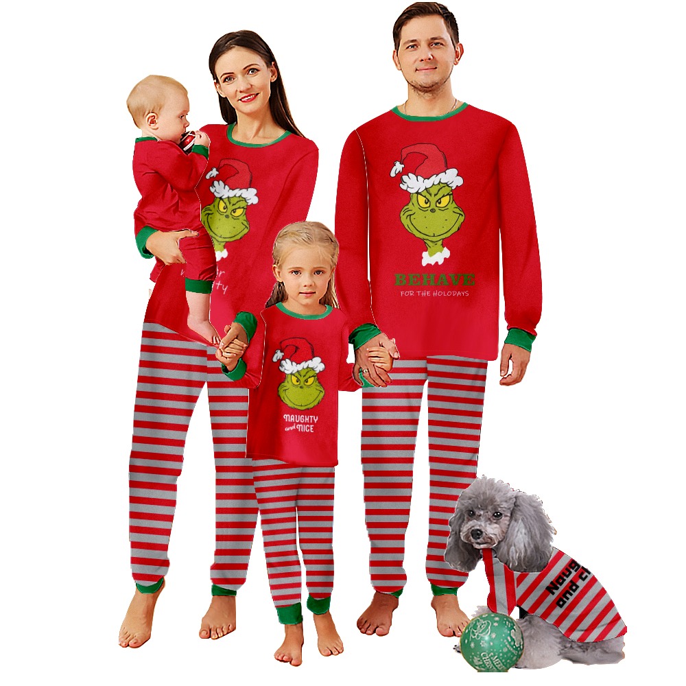 Grinch Adult Mens, Grinch Pajamas Sleepwear Sets