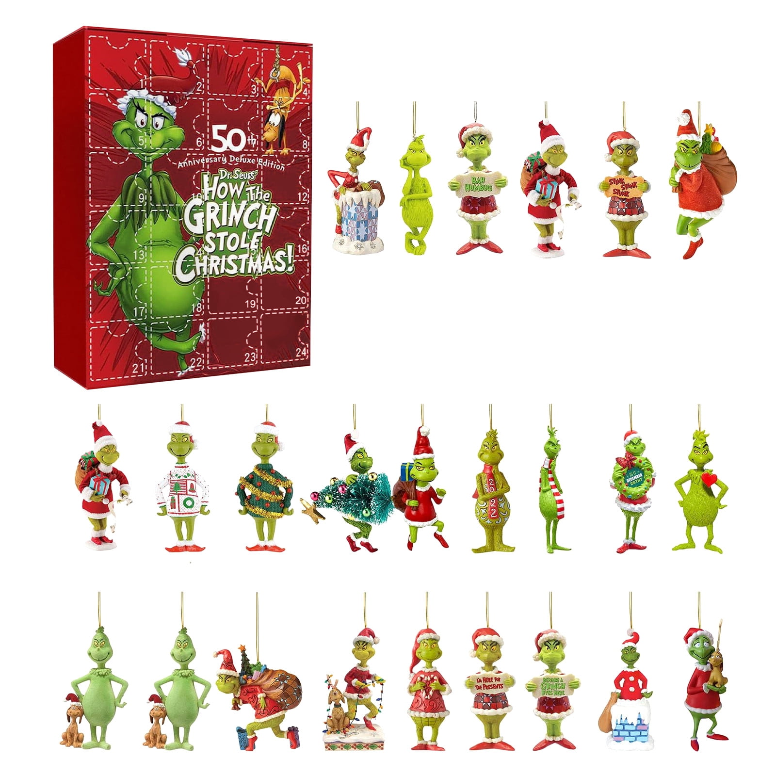 Grinch Advent Calendar,Grinch Advent Calendar 2024,Christmas Countdown