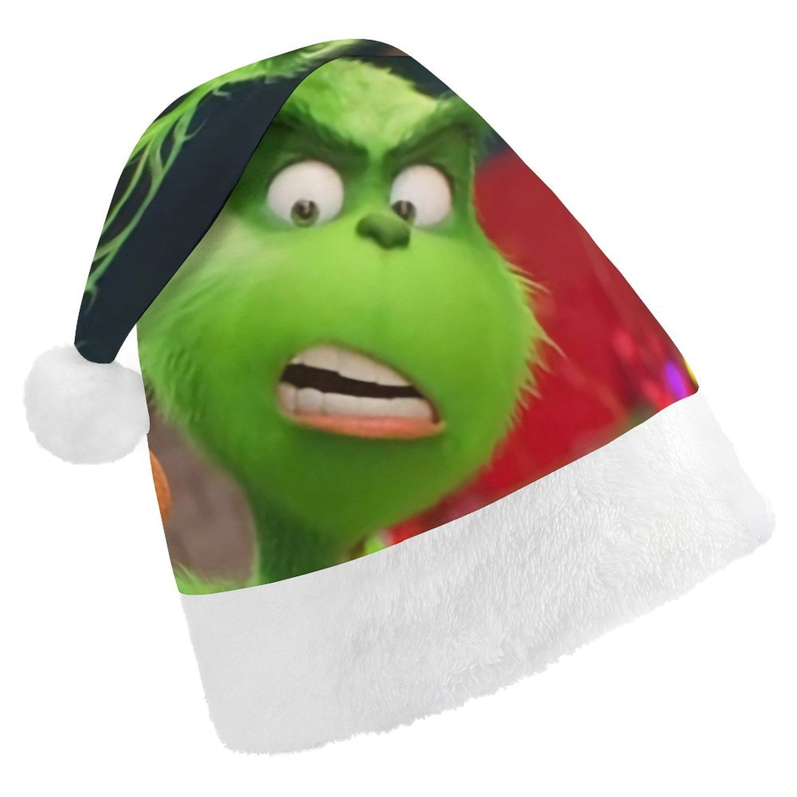 Grinch And Santa Claus Santa Hat,Grinch And Santa Claus Christmas Hats ...