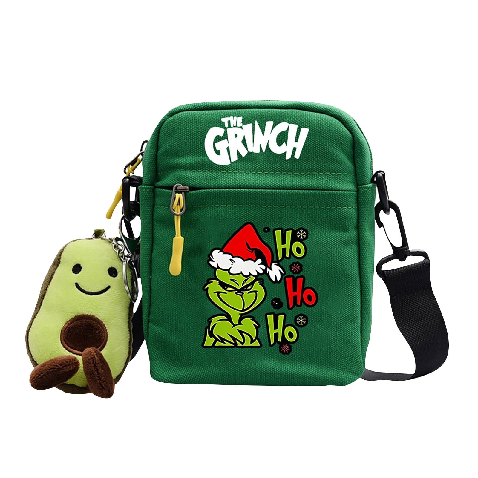 Grinch Bag Christmas Small Square Bag, Merry Grinchmas Cute Shoulder