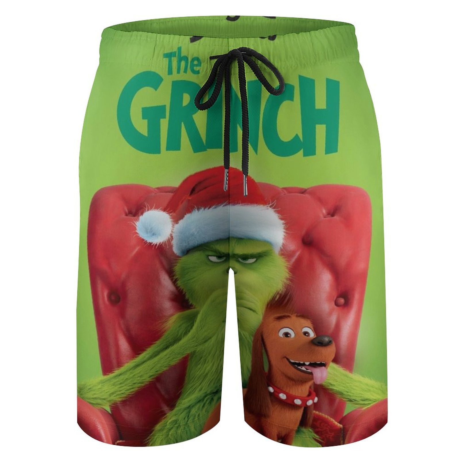 Grin-c Beach Shorts Anime Printed Swim Trunks Water Resistant Drawstring Sports Shorts For Youth Boys