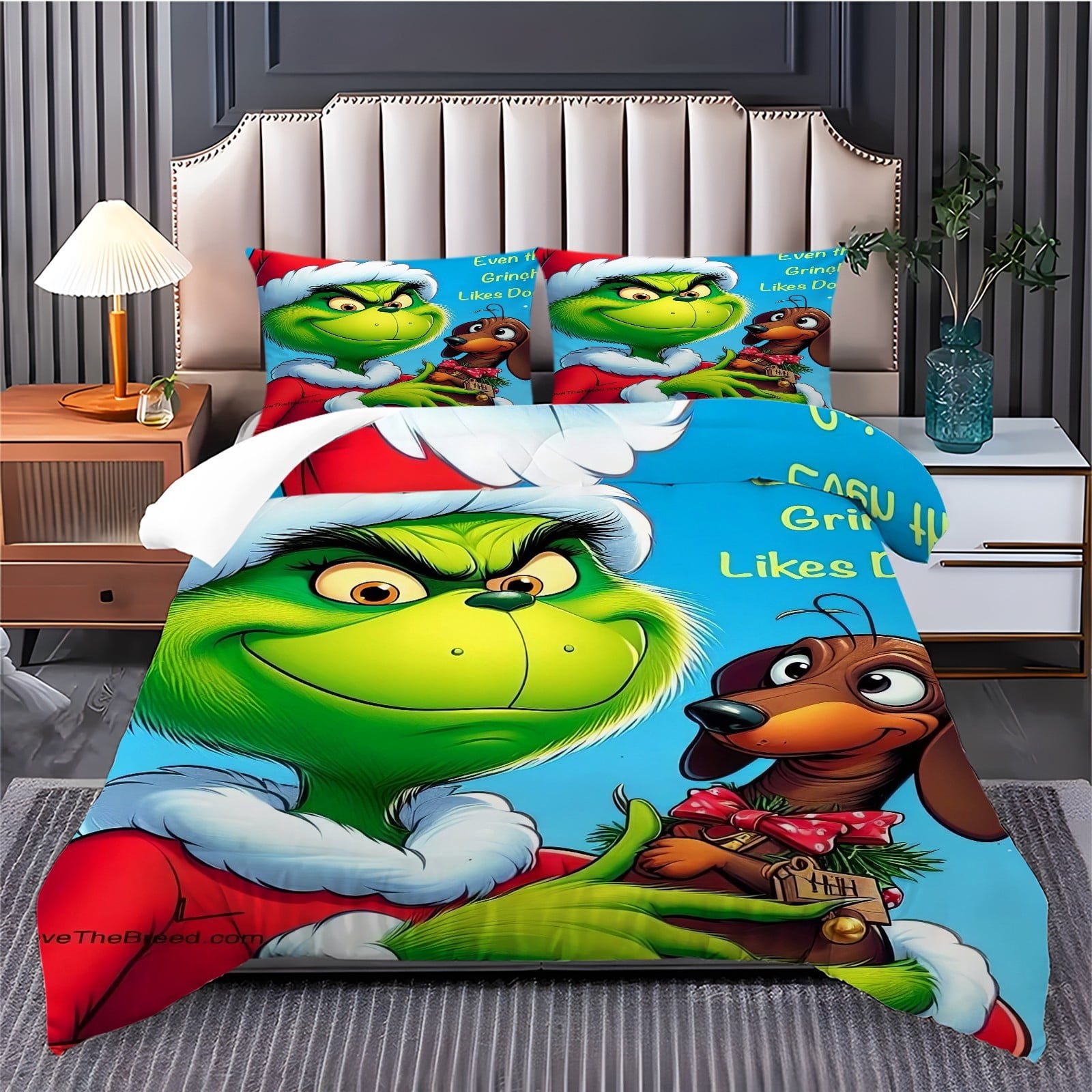 Grinch Bedding,Grinch Comforter,Grinch Christmas Bedding,Grinch Duvet ...