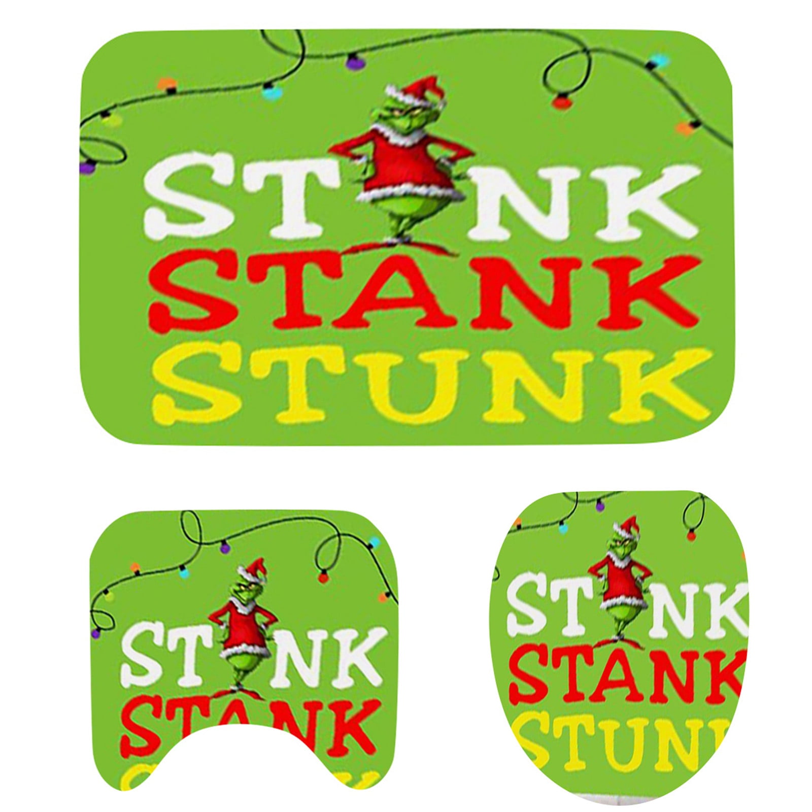 Grinch Christmas Bathroom Rugs,The Grinch Decor,Grinch Christmas