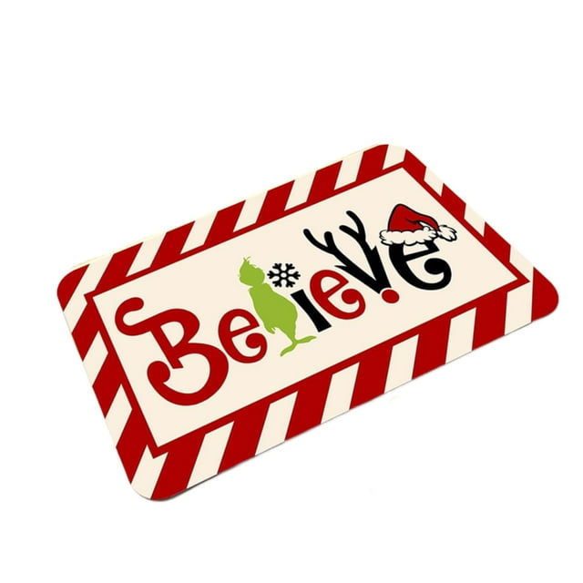 Grinch Christmas Decoration Merry Christmas Bath Mat Bathroom Rug For