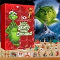 Grinch Christmas Decorations 2024 Christmas Advent Calendar Contains 24