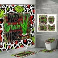 Grinch Christmas Decorations Bathroom Sets Christmas Waterproof