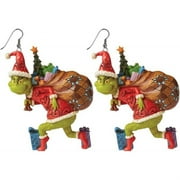 Grinch Christmas Decorations Christmas Outdoor Decor 1 Pair Cute Cartoon Earrings Gift For Women Girl Birthday/Valentine'S Day/Anniversary HzyK