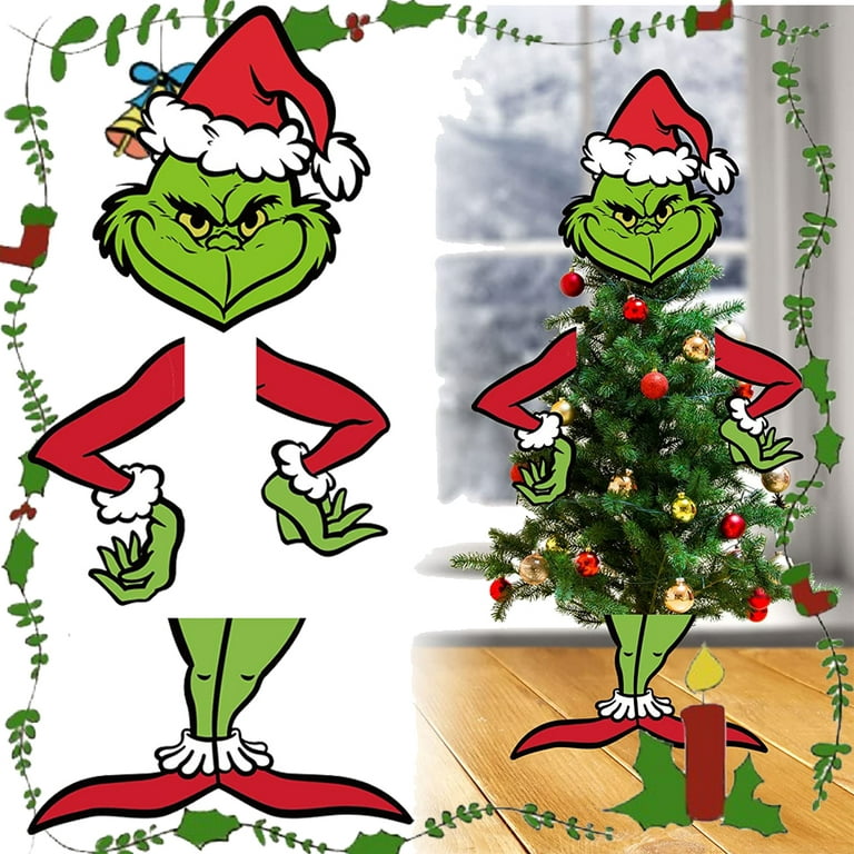 Grinch Christmas Decorations ,Grinch Christmas Tree,Christmas Tree Topper  ,Creative Christmas Home Party Decorations