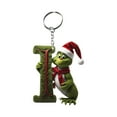 Grinch Christmas Decorations Grinch Decor Green Hair Keychain Initial