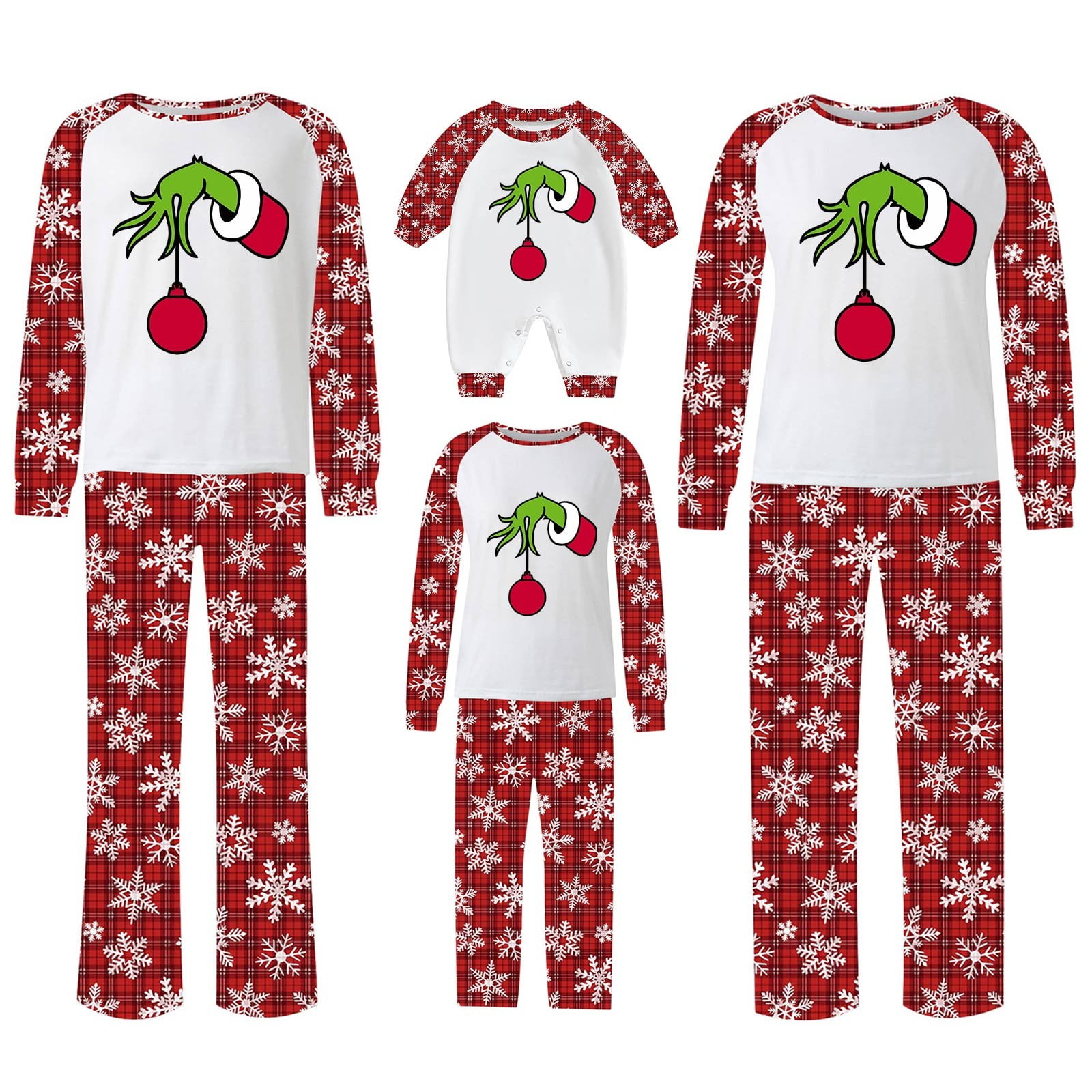 Grinch Christmas Family Matching Pajamas Grinch Loungewear Outfits