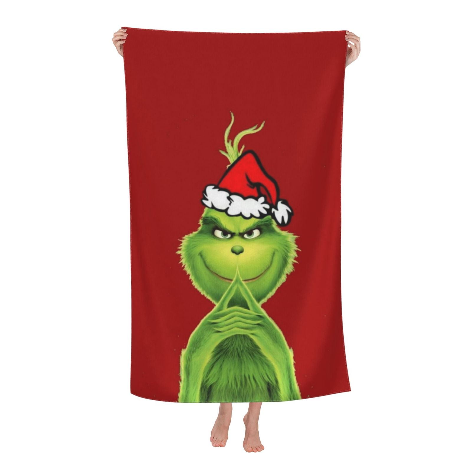 Grinch Christmas Hat Bath Towels for Kids and Adults,Soft Microfiber ...