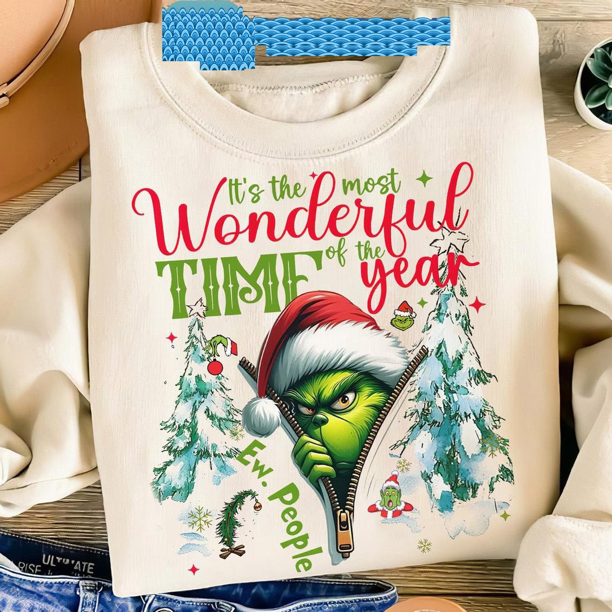 Grinch Christmas Its The Most Wonderful Time Of The Year Sneaky T-Shirt ...