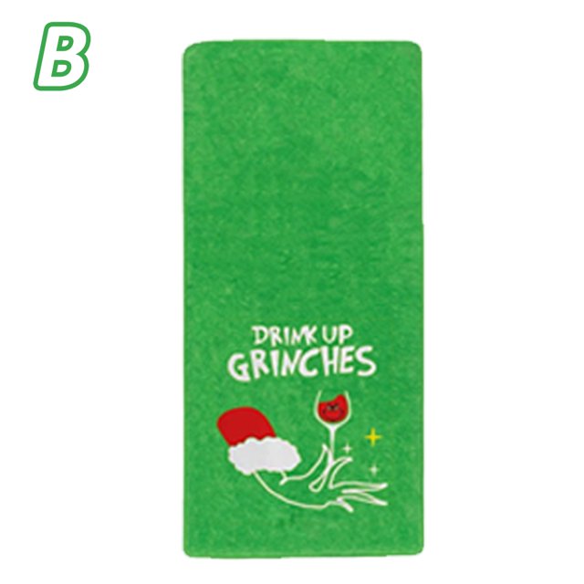 Grinch Christmas Kitchen Towels Dish Towels, Holiday Absorbent Hand