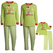 TKING FASHION Grinch Christmas Pajamas Grinch Christmas Pajamas Set, Soft Comfy Matching Family Christmas Pajamas Pants, Christmas Family Clothes for Women Christmas Gift for Family