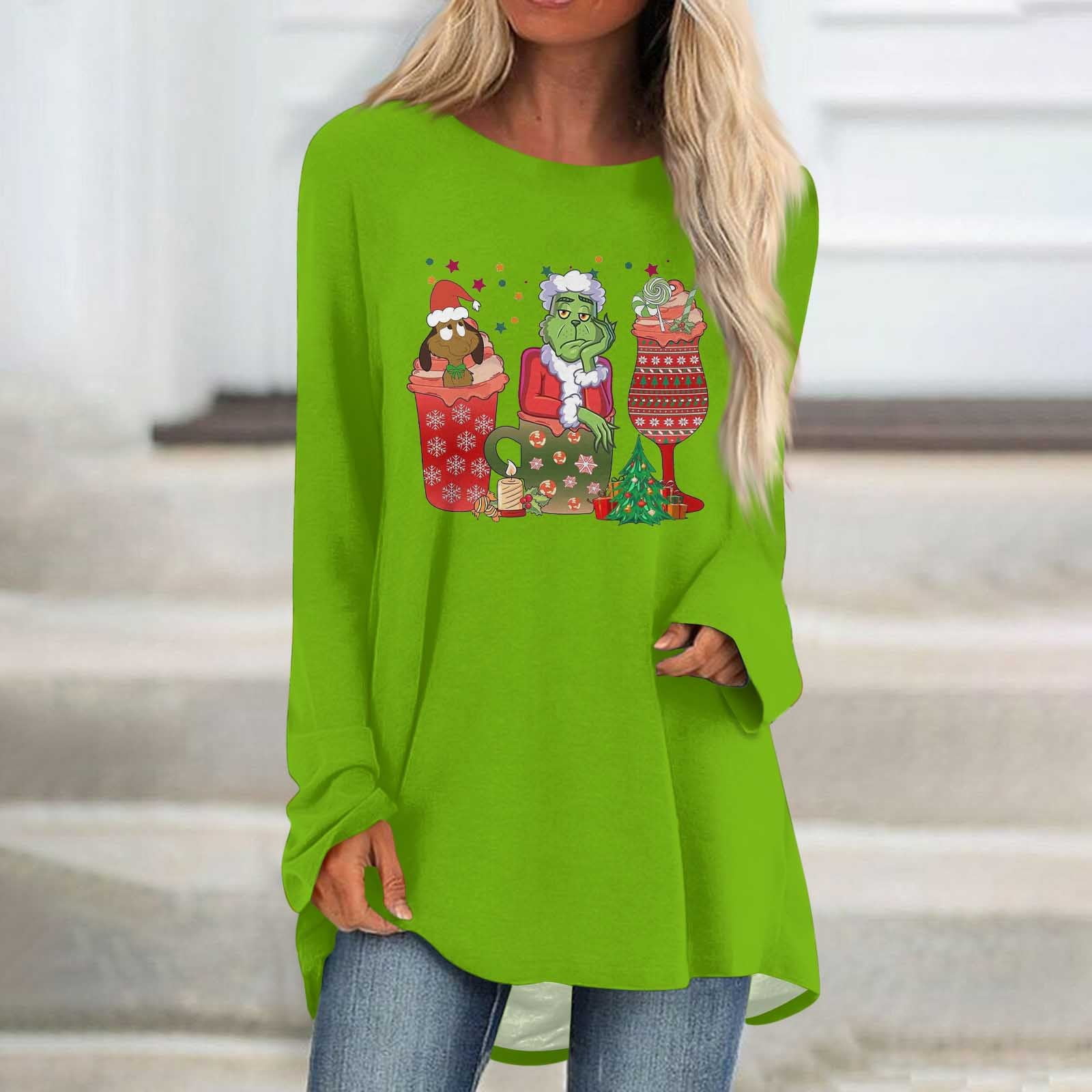 Grinch Christmas Shirt for Women, Merry Christmas Sweatshirt, Christmas