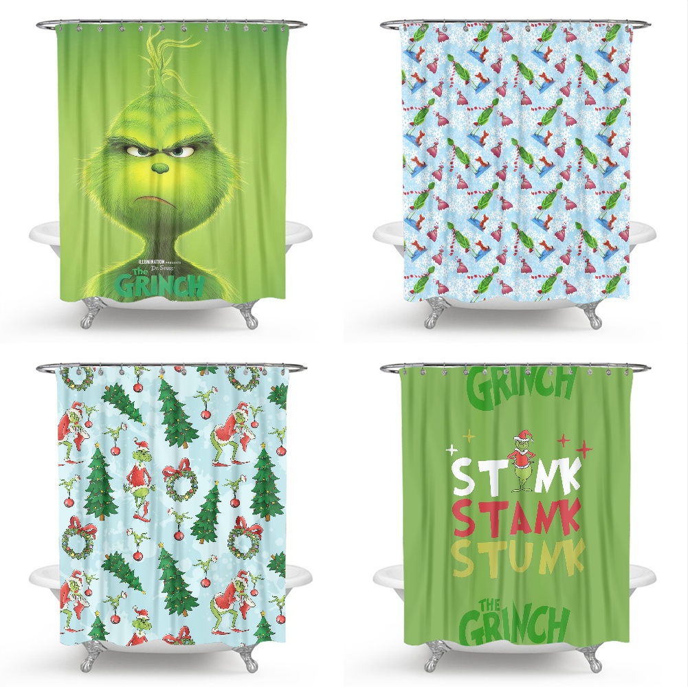 Grinch Christmas The Grinch Shower Curtain for Bathroom Decor