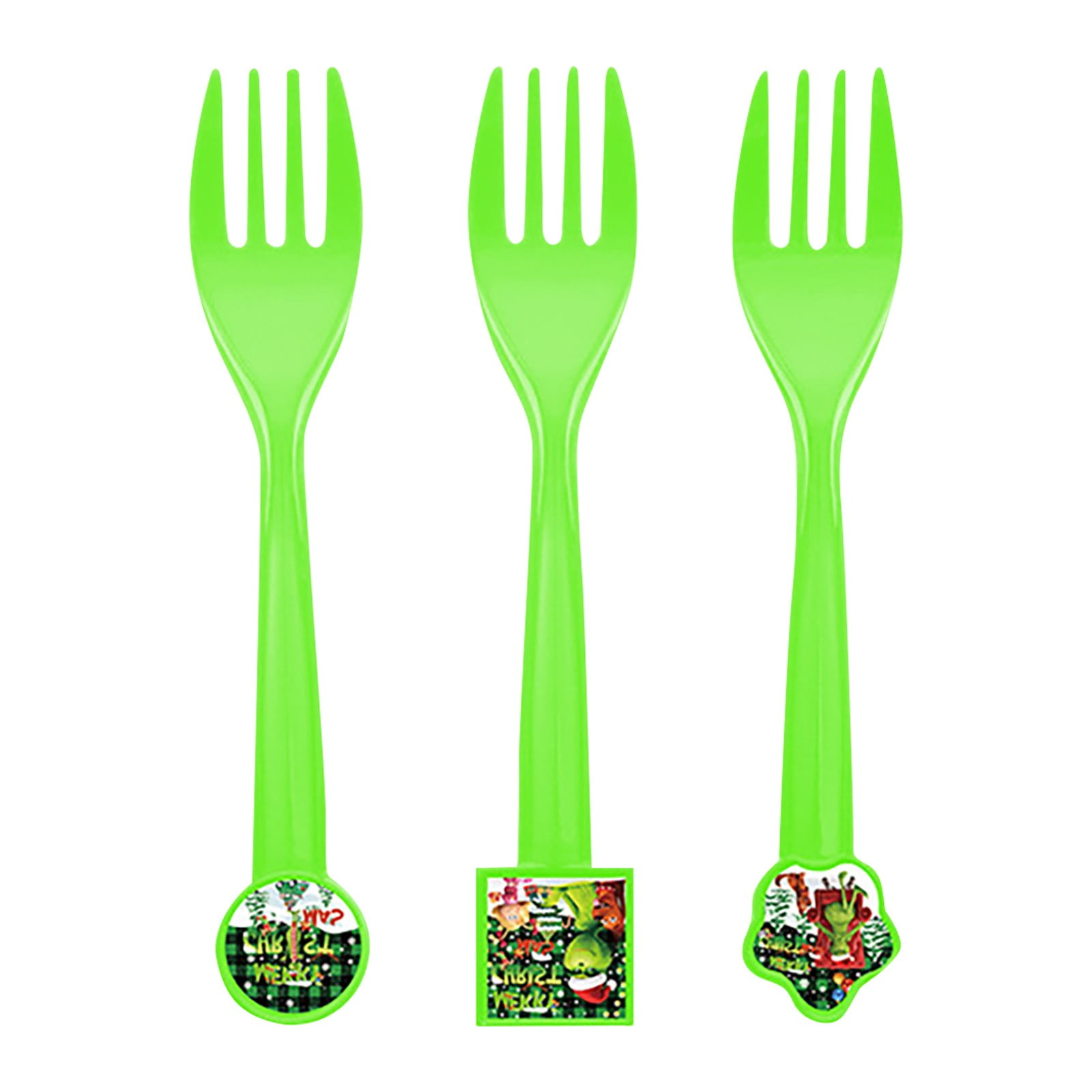 Grinch Christmas Theme Party Decor Plates Tissue Paper Cups Pull Flags