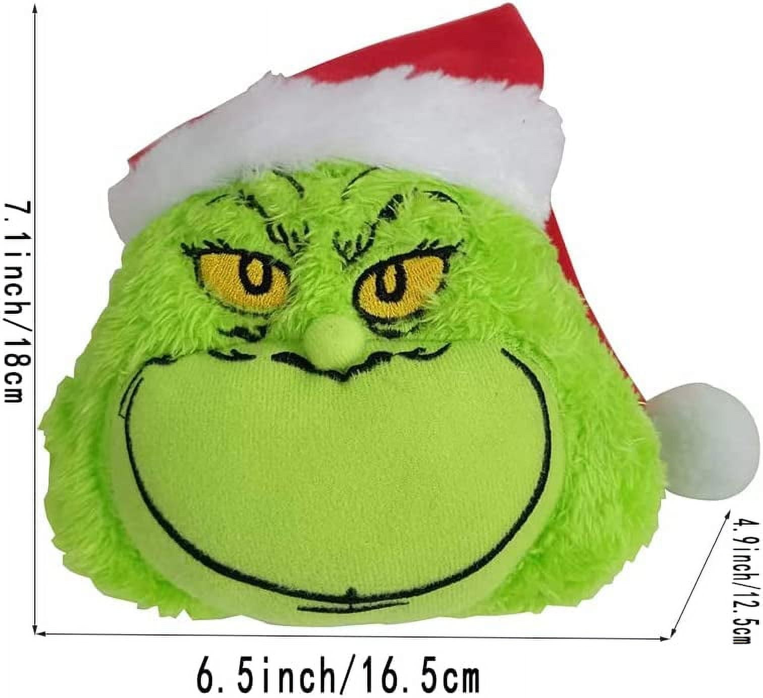 Grinch Christmas Tree Decoration, EIf Grinch Head Toy, for Christmas Tree