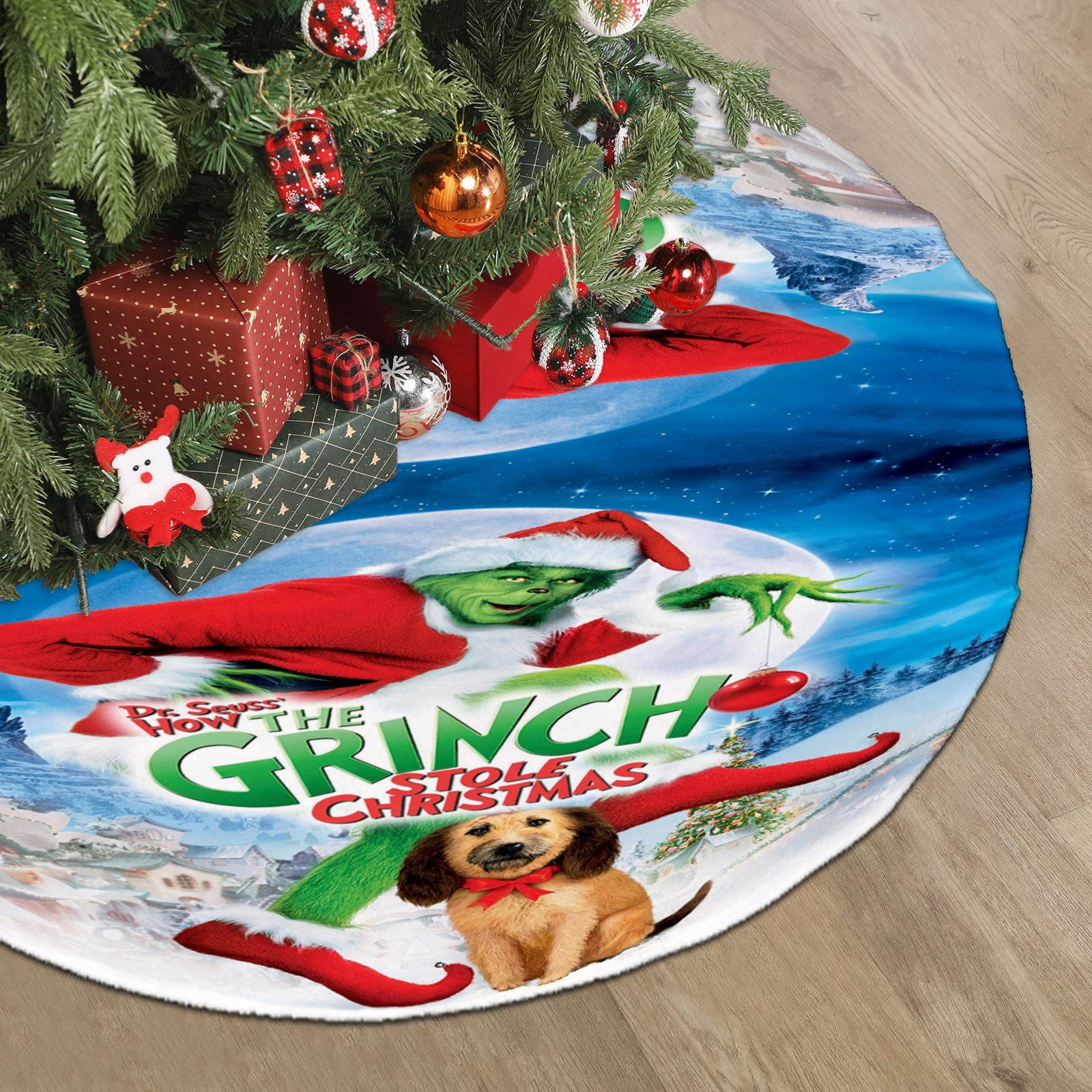 Grinch Christmas Tree Skirt ,Christmas Tree Decorations ,Christmas