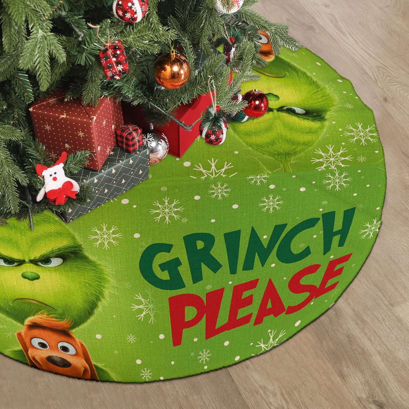 Grinch Christmas Tree Skirt Decoration,Christmas Tree Skirt,Christmas