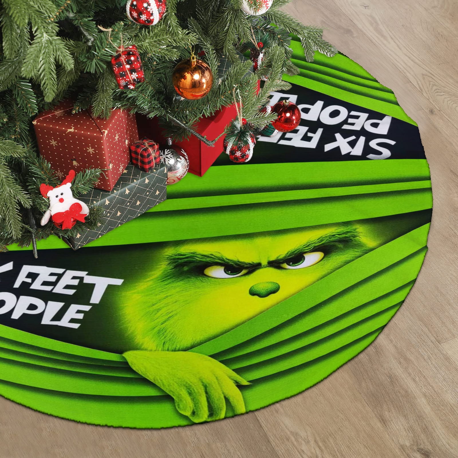 Grinch Christmas Tree Skirts，Merry Christmas Grinch Christmas Tree