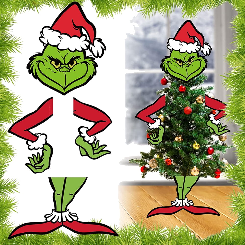 Grinch Christmas Tree Topper Decorations,Christmas Tree Ornaments ...