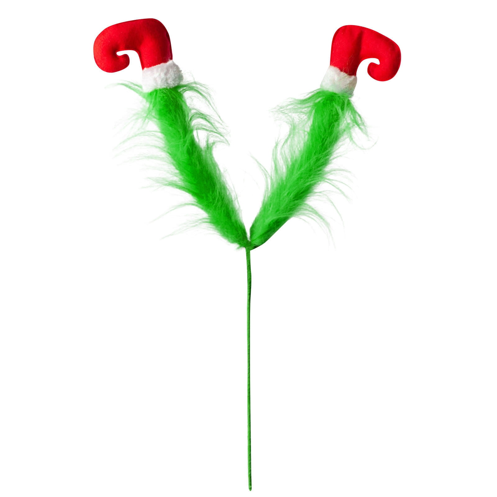 Grinch Christmas decorations Festive Christmas Elf Hat Picks with Green ...