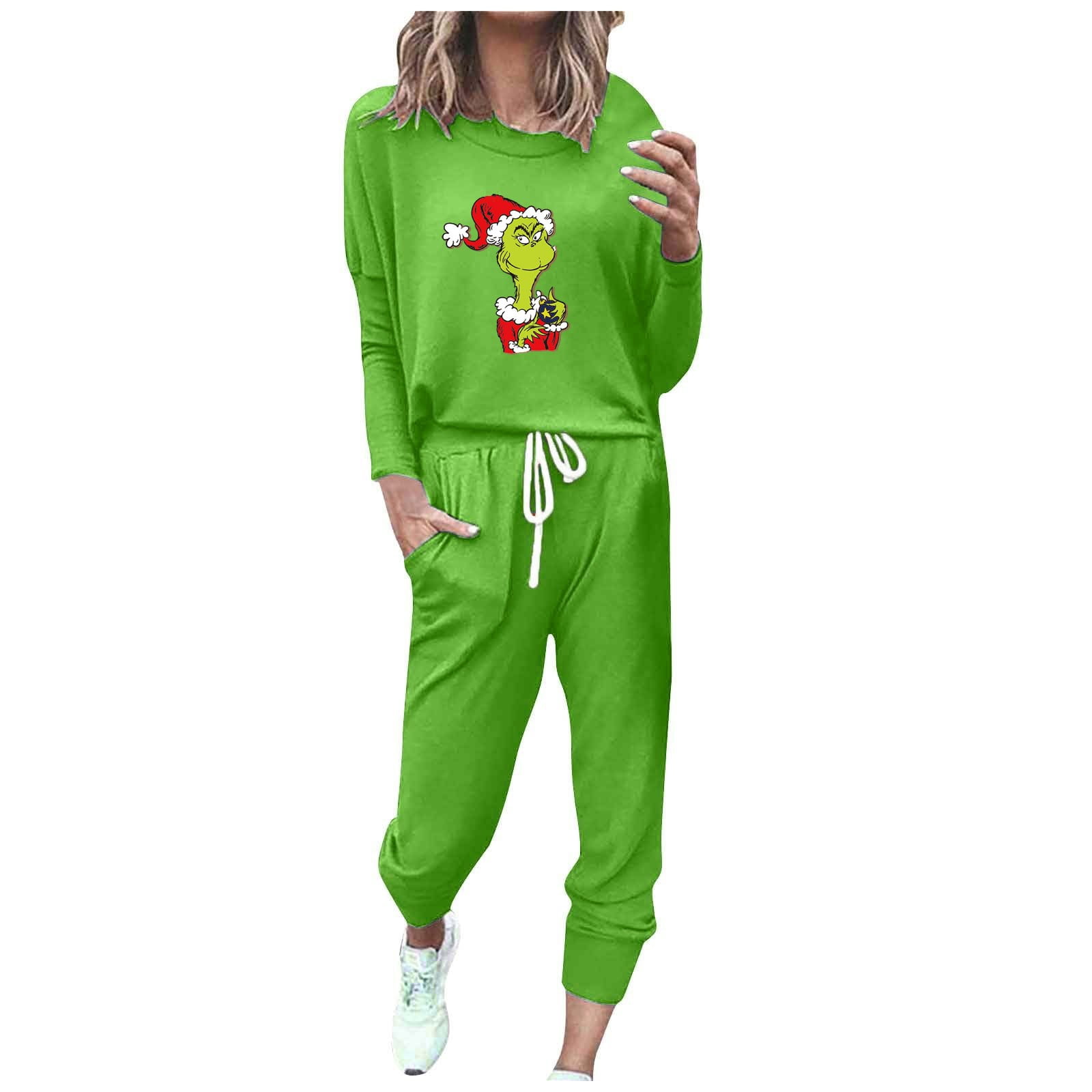 Grinch Clearance! Grinch who Stole Christmas Womens Matching Family Pajamas Grinch Sleeper,Best