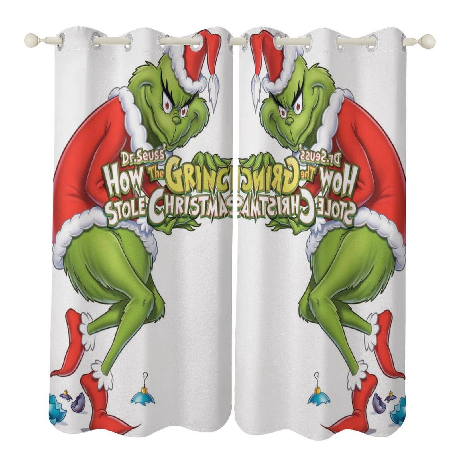 Grinch Clip Art Png Curtains 84 Inch,Blackout Curtains,Cartoon Curtains ...