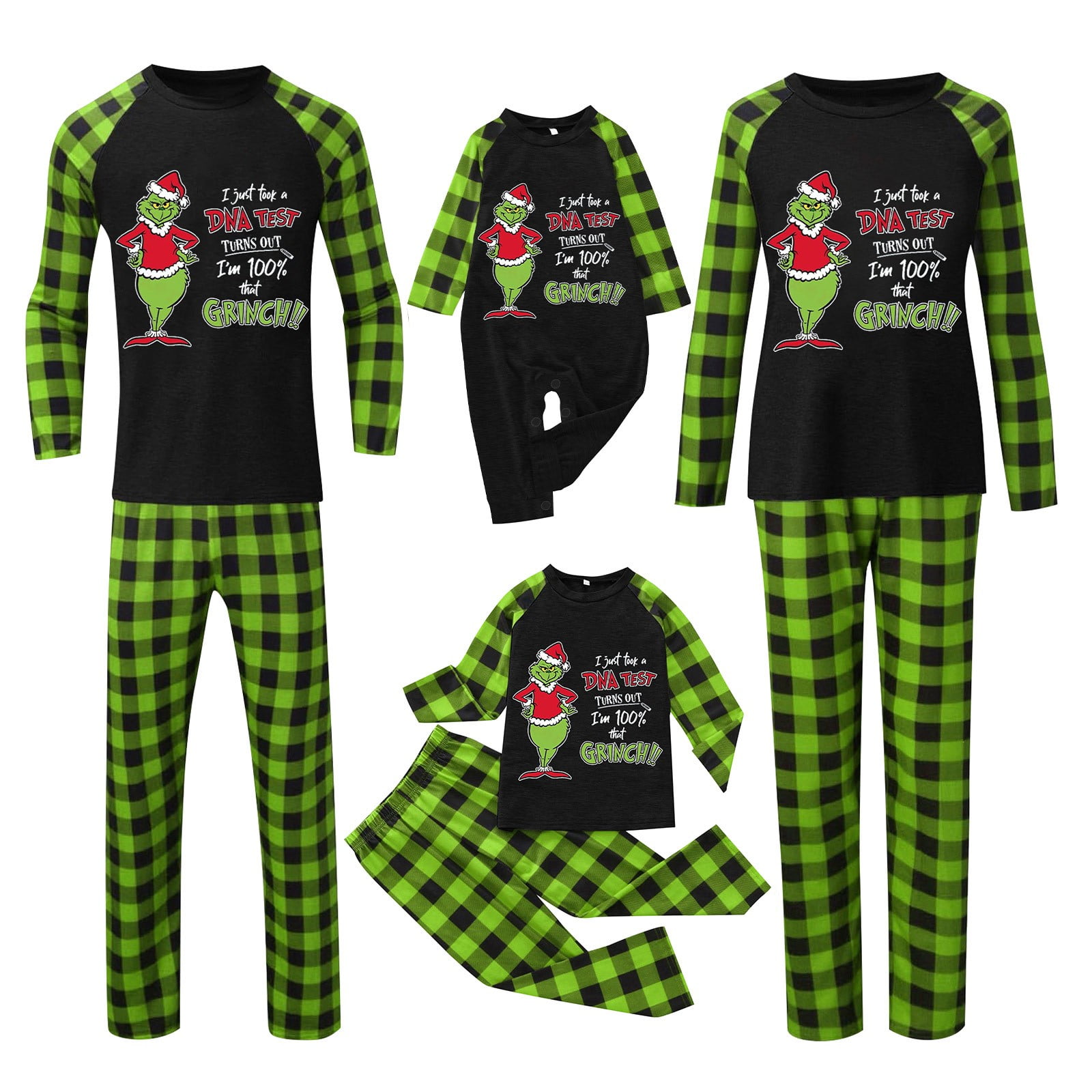 Grinch Costume Grinch Christmas Matching Family Pajamas for Women Men