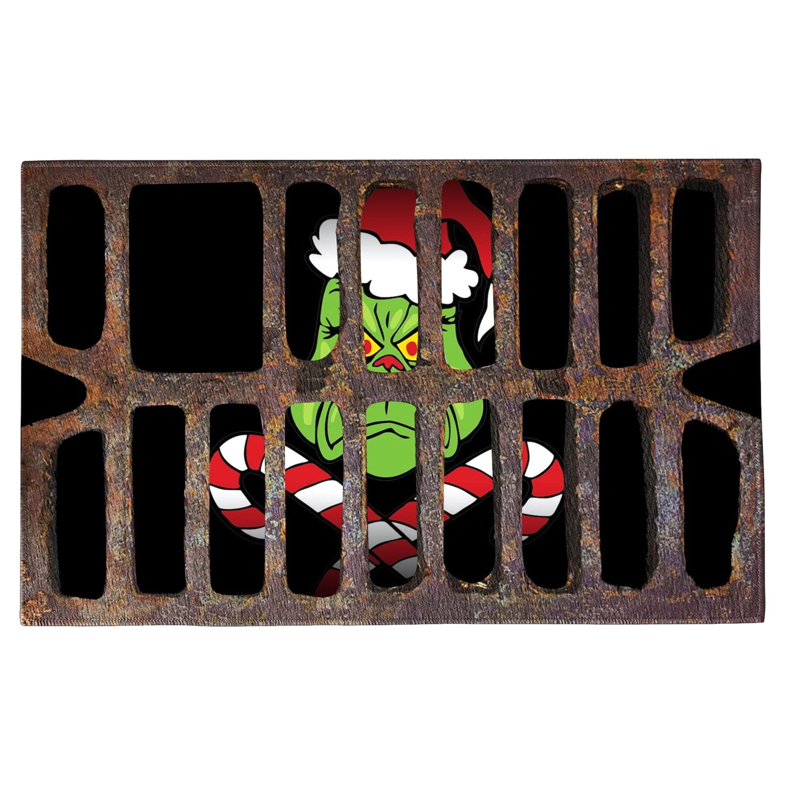 Grinch Decor Christmas Carpet Cartoon Christmas Decorative Floor Mat