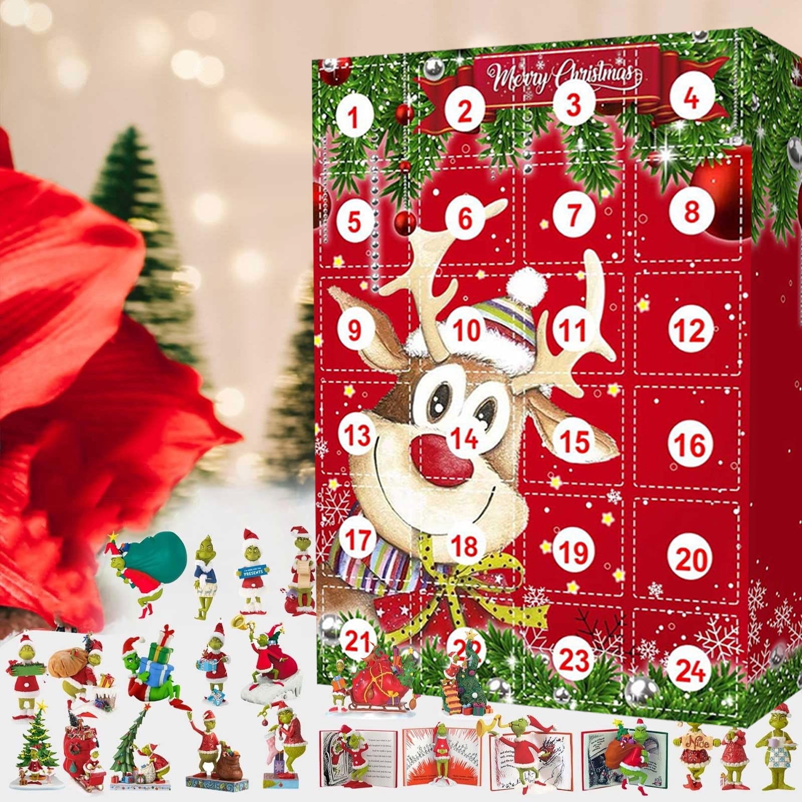 Grinch Decor Christmas Decorations Clearance Grinch Advent Calendar