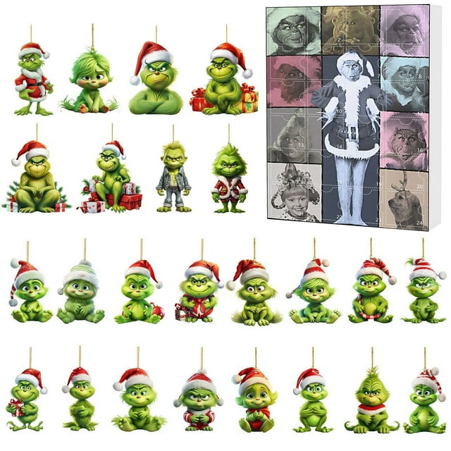 Grinch Decor Christmas Home Decor 2024 Holiday Christmas Advent