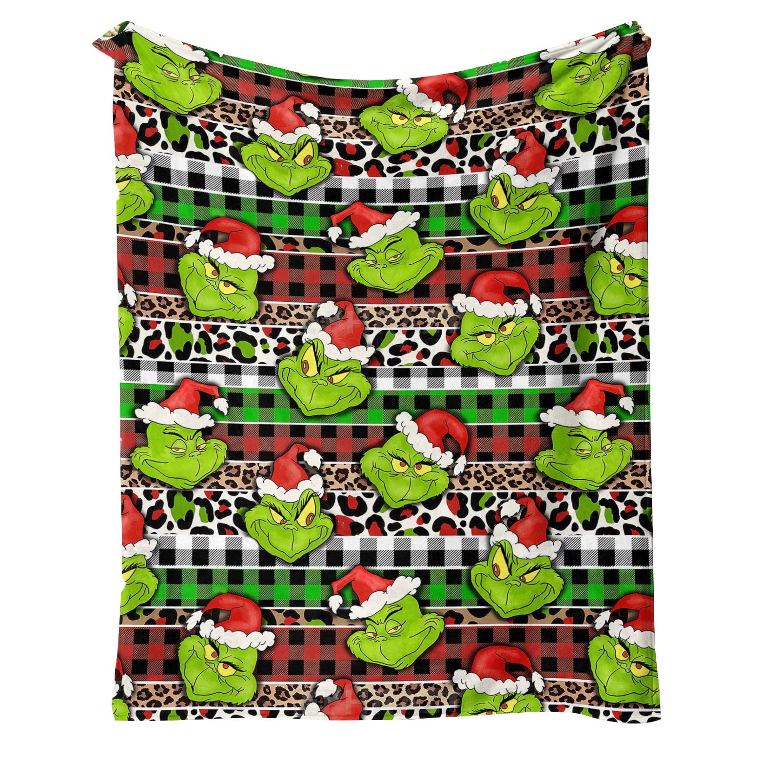 Grinch Decorations Clearance Geinch Christmas Blanket Green Soft