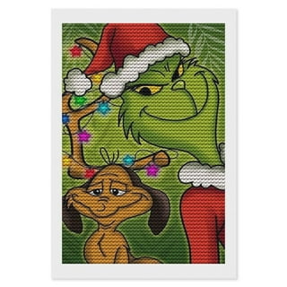 Diamond Painting Kits for Adults, The Grinch Diamond Art, Paint with  Diamonds Full Drill, Home Office Wall Decor Painting (12x16inch)