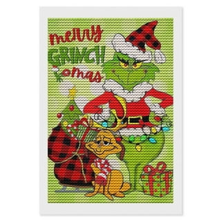The Grinch Woman (velvet cloth) AB drill full round/square diamond painting