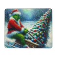 thumbnail image 1 of The Grinch Digital Fanart Design Mouse Pad with Anti-fray Stitching,Premium & Waterproof Computer Mousepad with Non-Slip Rubber Base,Gaming Mouse Mat for Laptop,Office & Home,8.3 x 10.3 in, 1 of 3
