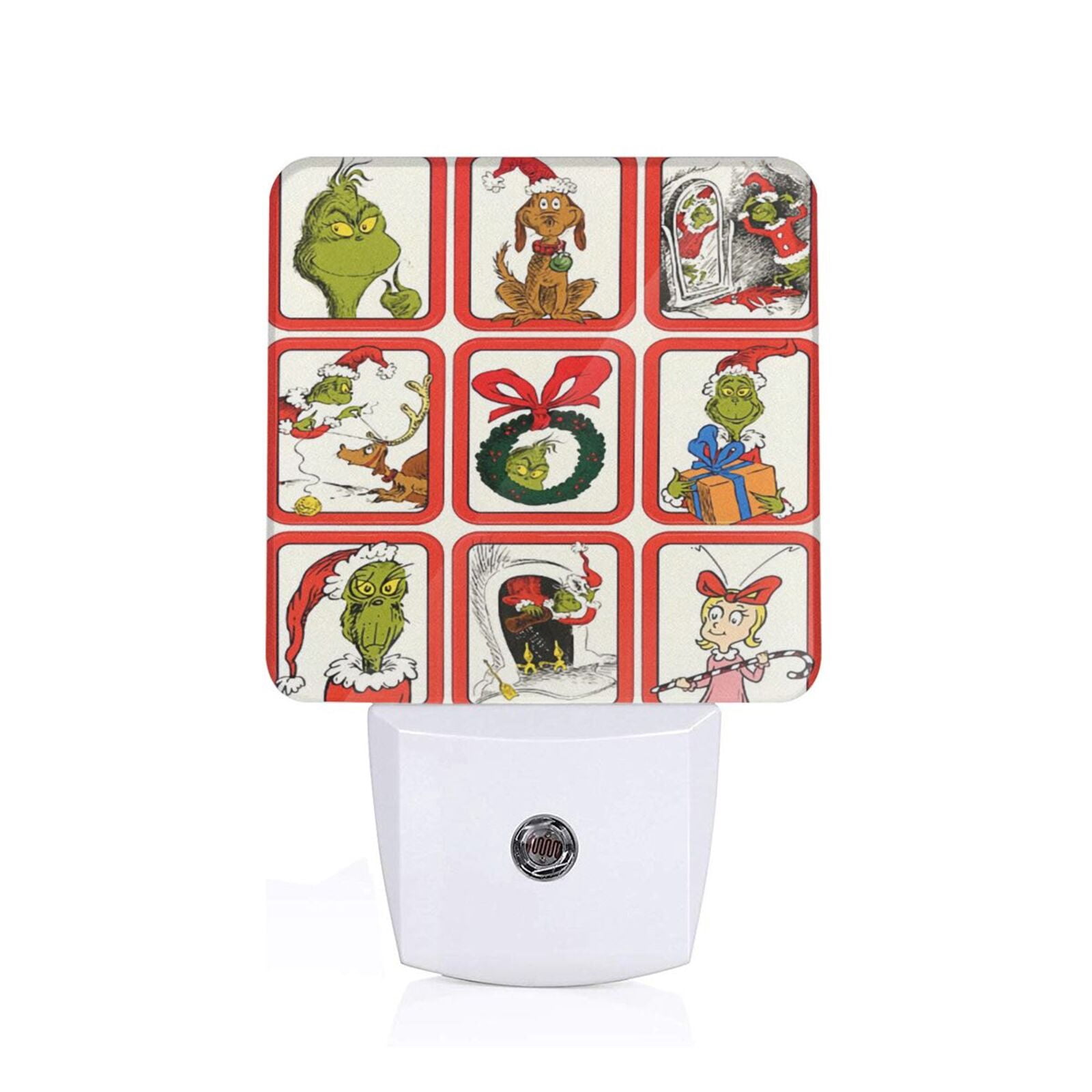 Grinch Plug Grinch Eureka LED Plug-in Night Light for Kids,Cute Color Changing LED ...