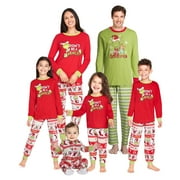 ONLYPJS Grinch Family Christmas Pajamas Matching Sets, 2 Pcs Merry Grinchmas Christmas Pjs Matching Sets, Grinch Christmas Pajamas for Family Dad Mon Kids Baby