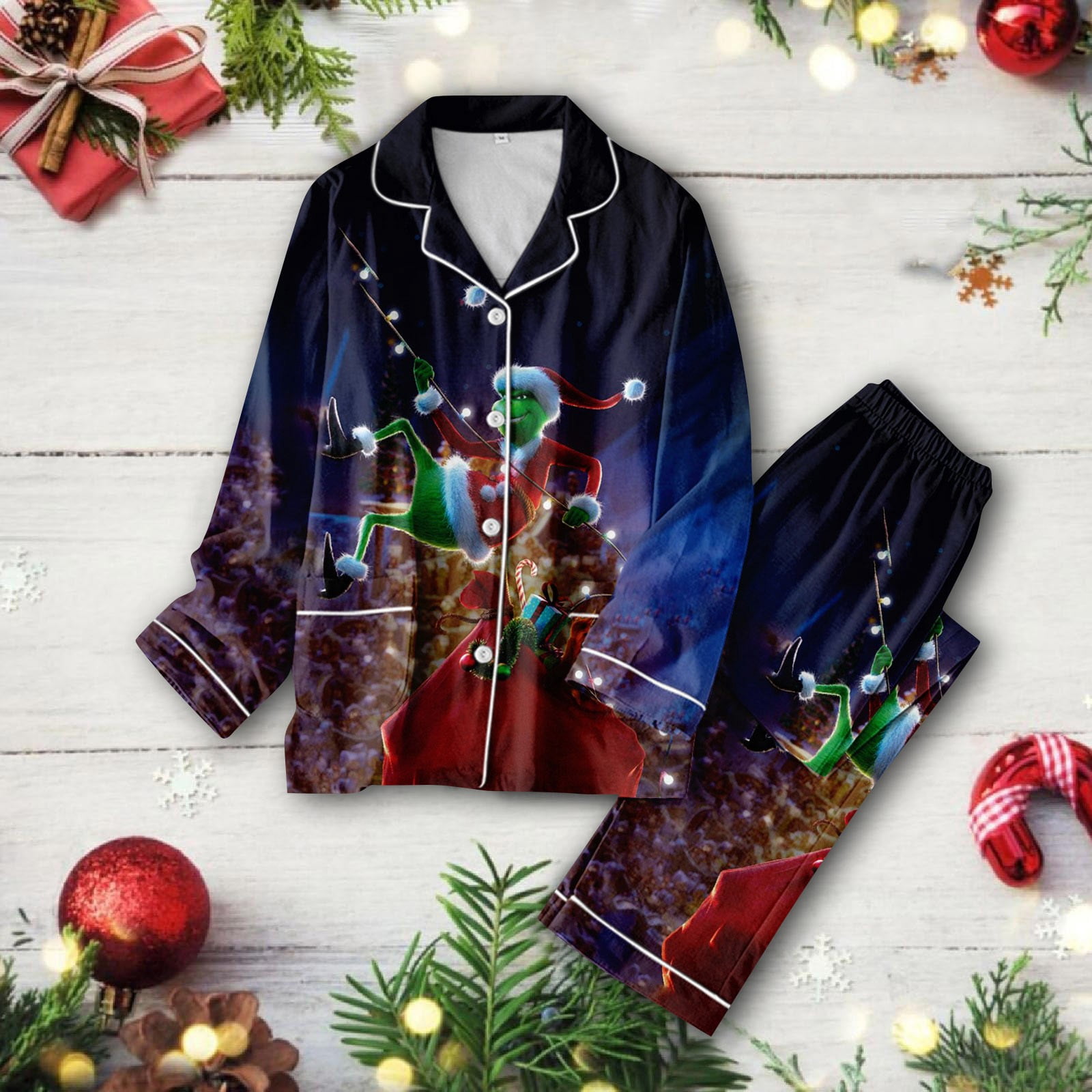 Grinch Family Christmas Pjs Matching Sets, Merry Christmas Grinch ...