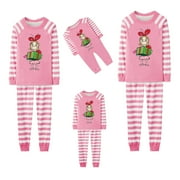 DEFTMENTKINGEN Greeinch Family Christmas Pjs Matching Sets, Merry Christmas Pajamas Print Cute Family Set Pajamas, Home Clothes, Family Set Long Greeinch Pjs Xmas, Green Furry Monster Pajamas for Adults & Kids