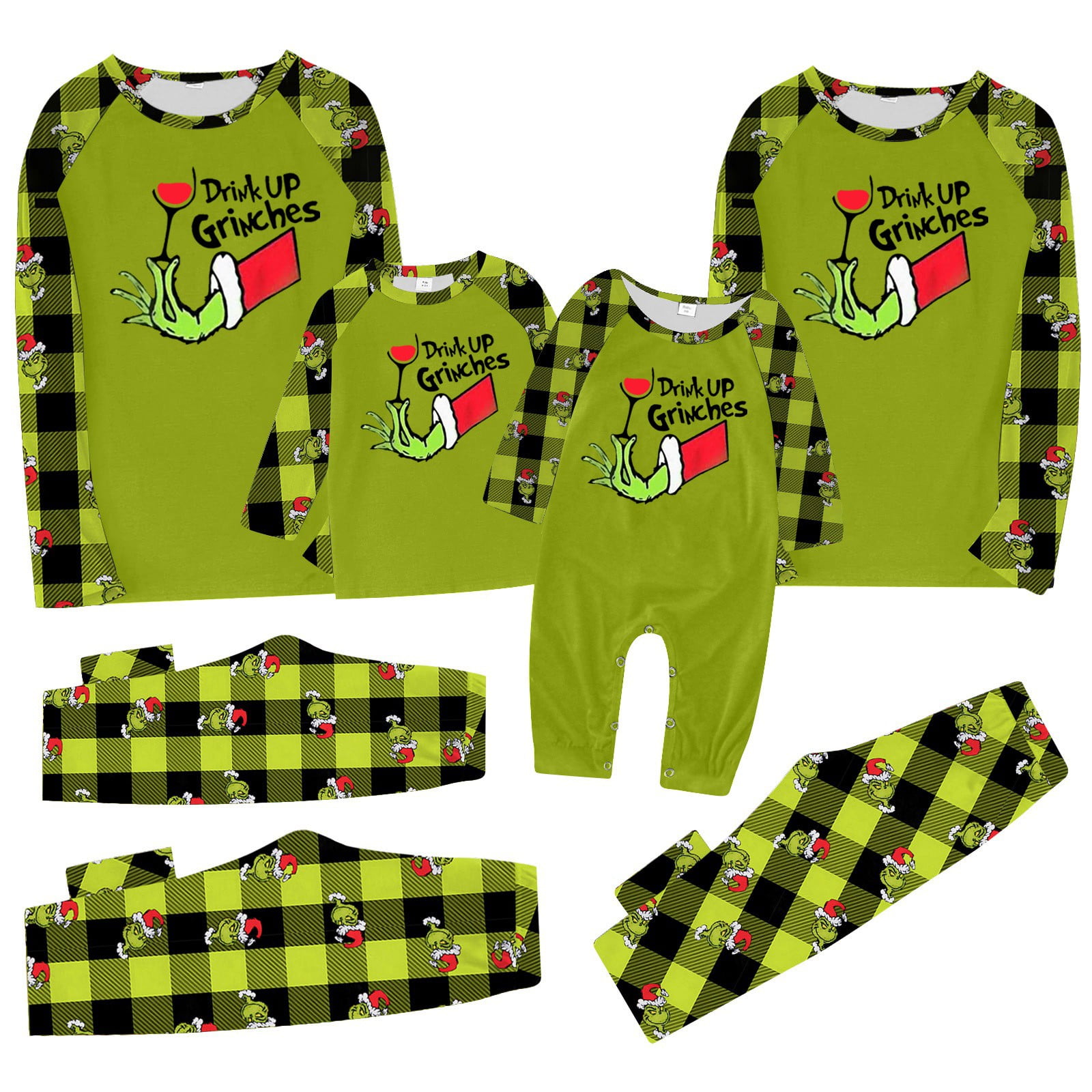 Grinch Family Christmas Pjs Matching Sets, Merry Christmas Grinch ...