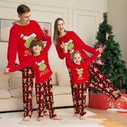 Onlypjs Grinch Family Matching Christmas Pajamas Sets, 2 Pcs Merry Grinchmas Family Pjs Matching Sets Christmas, Grinch Matching Christmas Pjs for Family Couples Women Men Kids Baby