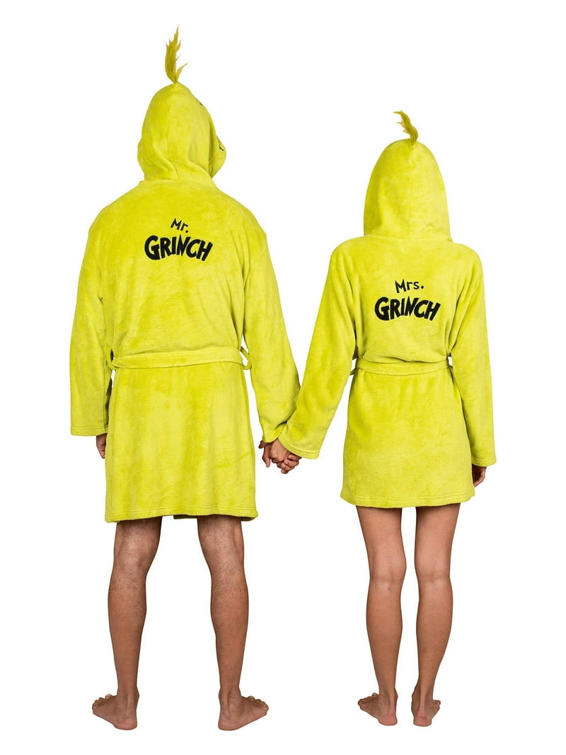 Grinch Plush Robe (L/Xl) and Plush Slippers (M - size 9/10) Bundle Gift Set The Grinch | Shoes | Grinch Plush Robe Lxl And Plush  main image 4