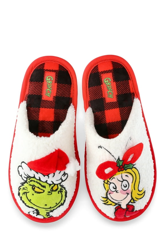 Grinch Family Scuff Slippers, Sizes Kid to Adult